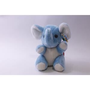 1999, Plushland, Elephant, Plush, Blue and White, Collectible, ~ 250827-WH 544